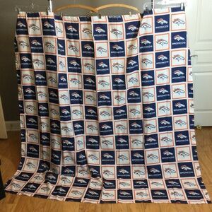 NFL Denver Broncos Logo Shower Curtain - Navy & Orange